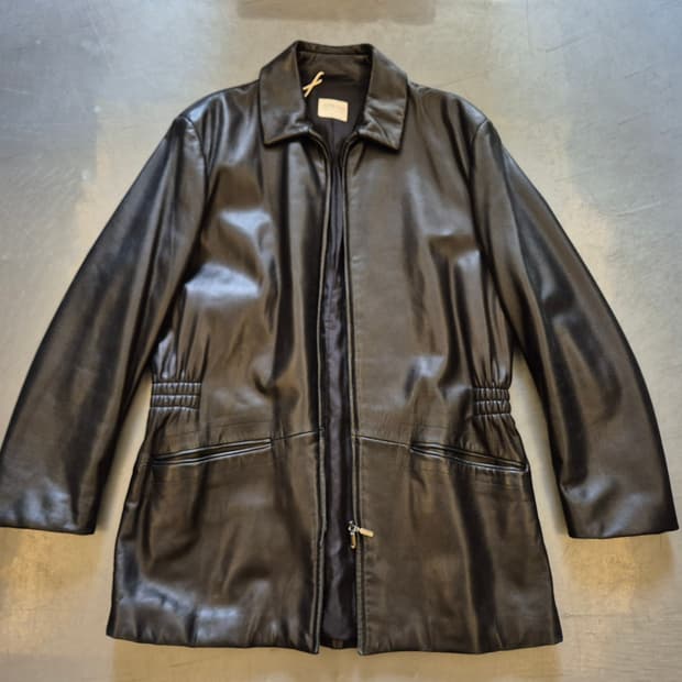00s Armani collezioni 양가죽 자켓