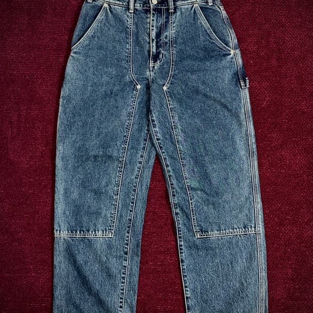 디스이즈네버댓 더블니 데님팬츠 S