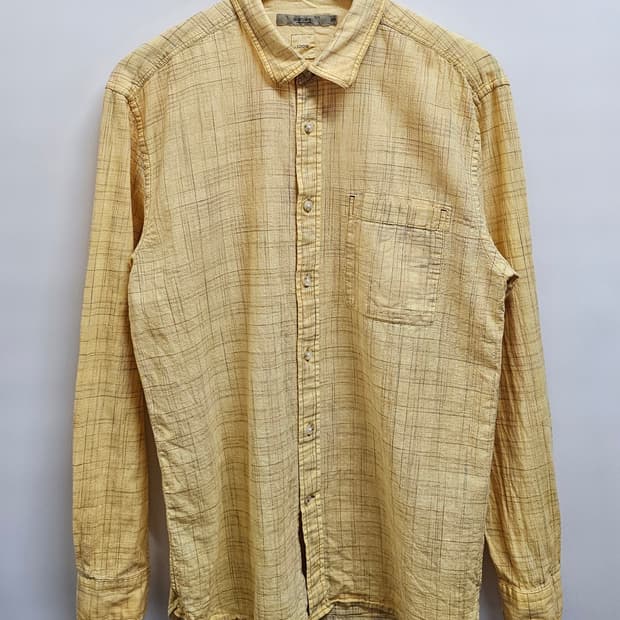 시리즈 체크 린넨셔츠 105