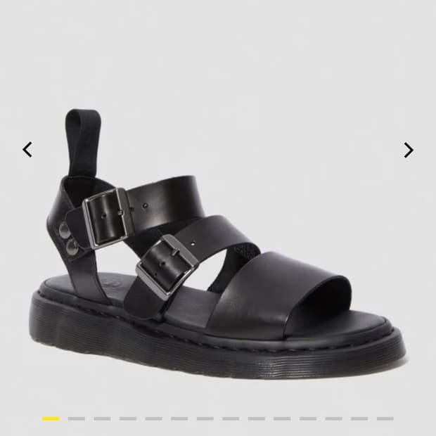 (245~250mm) 닥터마틴 그리폰 블랙 샌들