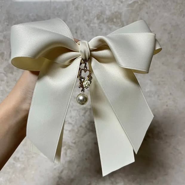 수르리앤밀리 화이트 헤어핀&핑크 헤어핀