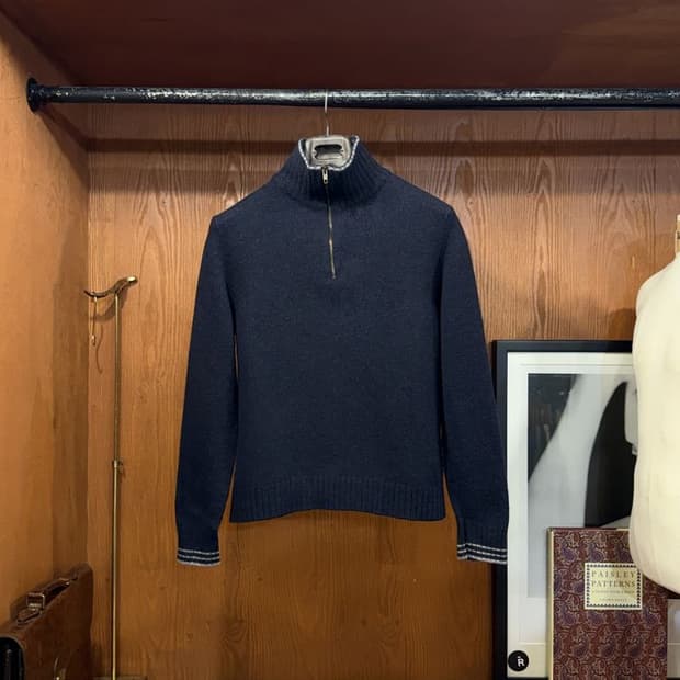 바니스뉴욕 쿼터 집업 니트