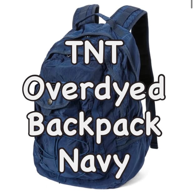 디스이즈네버댓 오버다이드 백팩 네이비 overdyed backpack