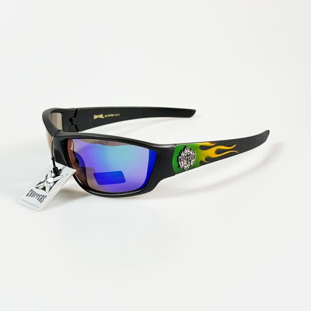 CHOPPERS 맷블랙 랩어라운드 스포티 바이커 빈티지 선글라스