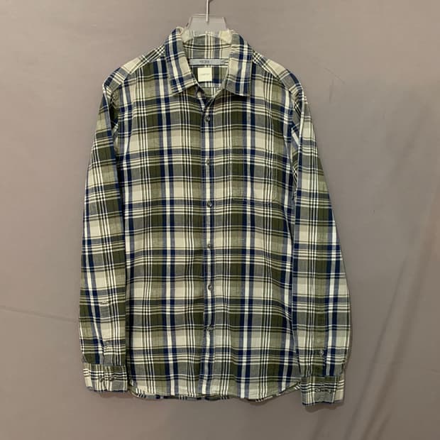 L 시리즈 컴포트 린넨 혼방 체크 셔츠 남방