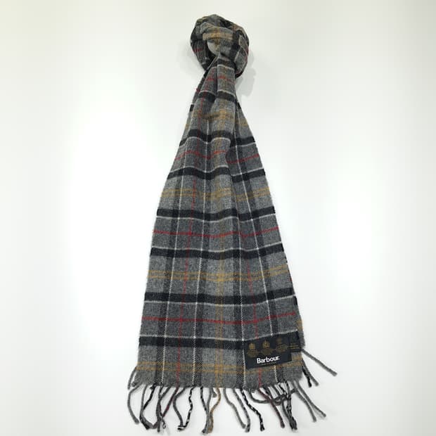 MX391 바버 스코틀랜드판 램스울 3로얄워런트 그레이 머플러 목도리