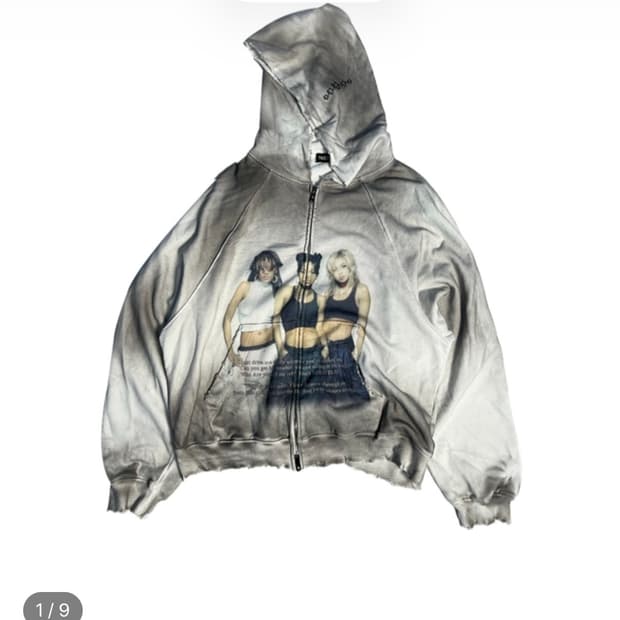 파코서플라이 DOLLY DIRTY ZIP UP HOODIE 더티 후드집업