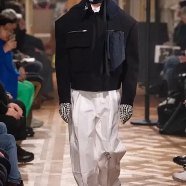 라프시몬스 울 크롭 자켓