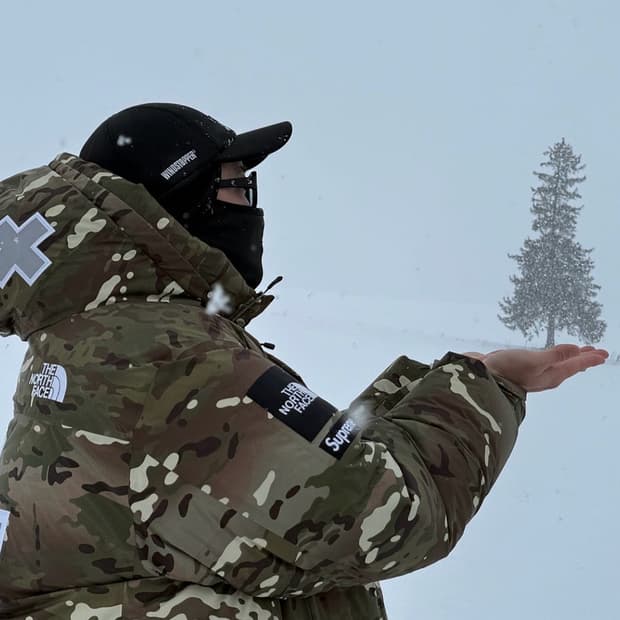 슈프림 22FW 윈드스토퍼 페이스마스크 6-패널 캡 블랙