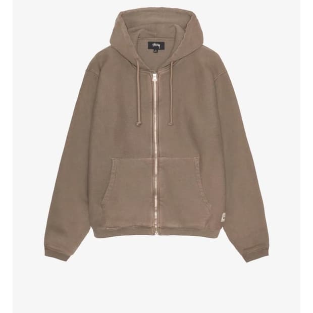 [XL] Stussy Waffle Lined Zip Hoodie 스투시