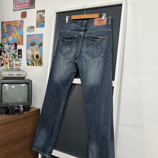 Dickies 디키즈 일자핏 워싱 데님 팬츠