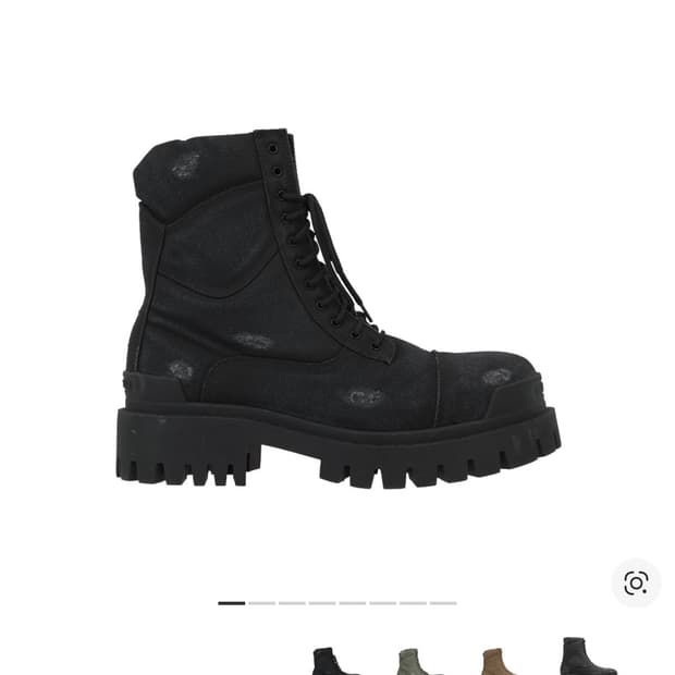 발렌시아가 컴뱃 스트라이크 20mm 부츠 블랙