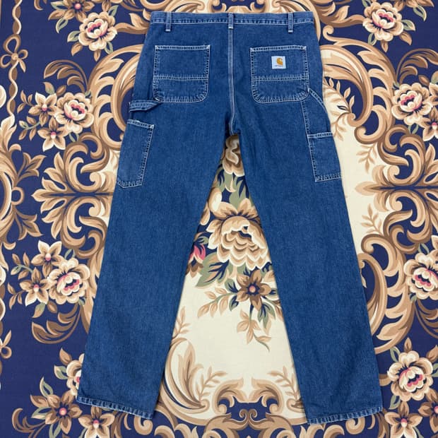 (32)칼하트WIP 싱글니 데님팬츠