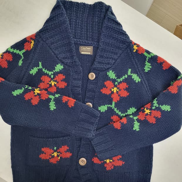 CiaoPanic 꽃무늬 울 가디건 FREE