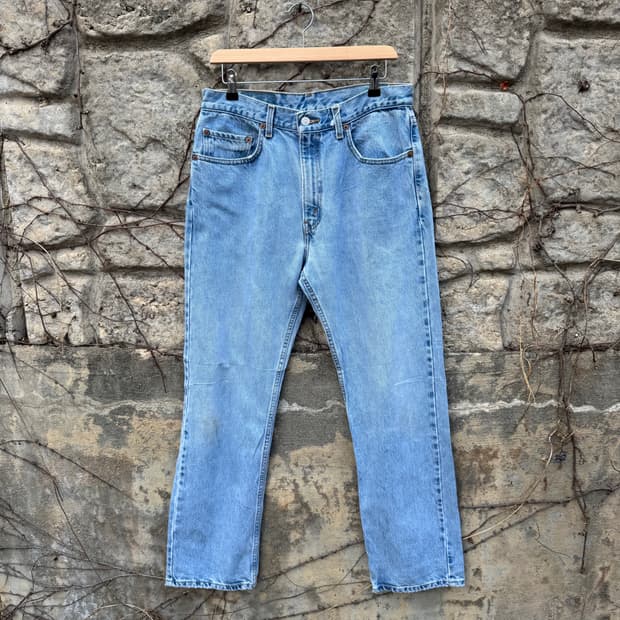 00s 리바이스 빈티지 505 워싱 데님 팬츠