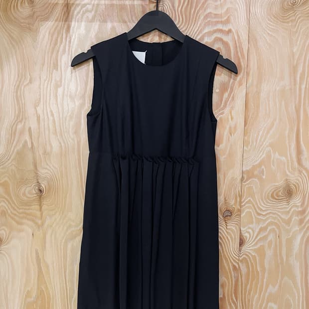 메종 마르지엘라 14s/s 플리츠 울 드레스