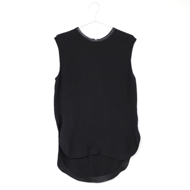 Helmut Lang Silk Bateau Sleeveless