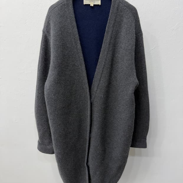 정품) 아떼바네사브루노 루즈핏 니트 롱가디건 0(55-66)