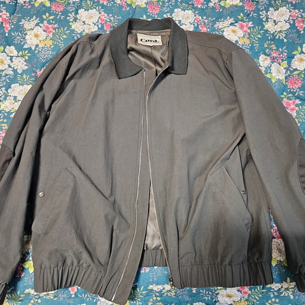 코드 니트 카라 어드민 블루종 