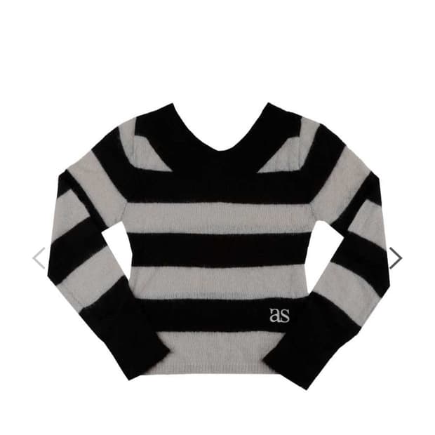 애즈온 포니 pony 스트라이프 니트