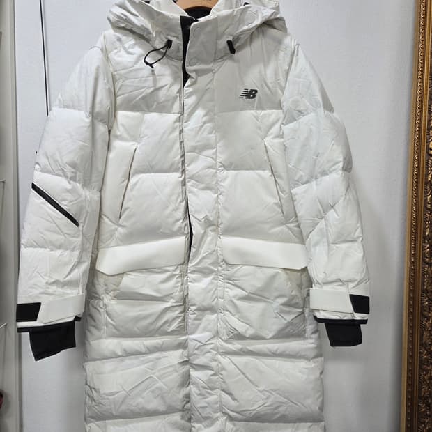 뉴발란스 화이트 롱패딩 구스다운 90 S 남녀공용 90' Y2K