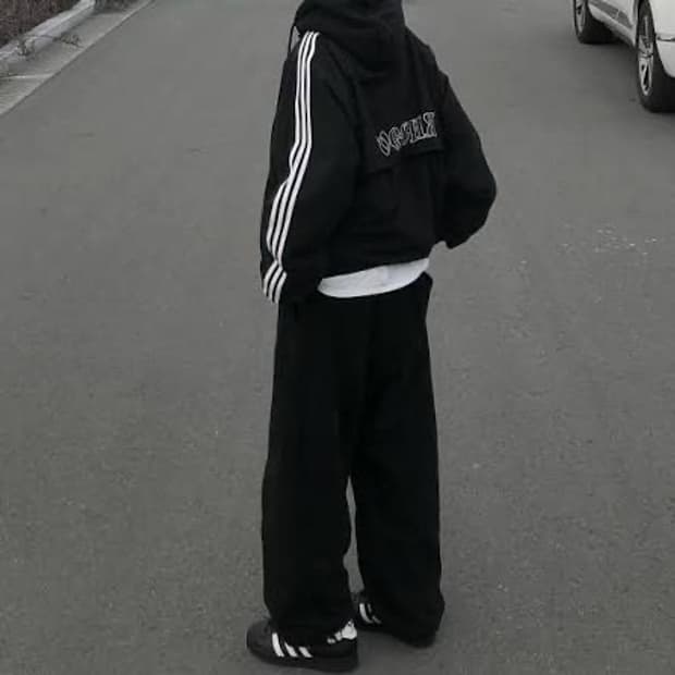 [M] 아디다스X고샤 콜라보 우븐 자켓 블랙