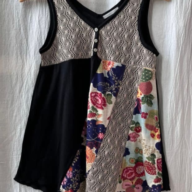 시네마클럽 나시 patch layered sleeveless
