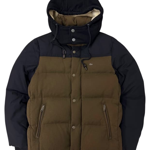 라코스테 덕다운 패딩 블랙&카키브라운 (50) 