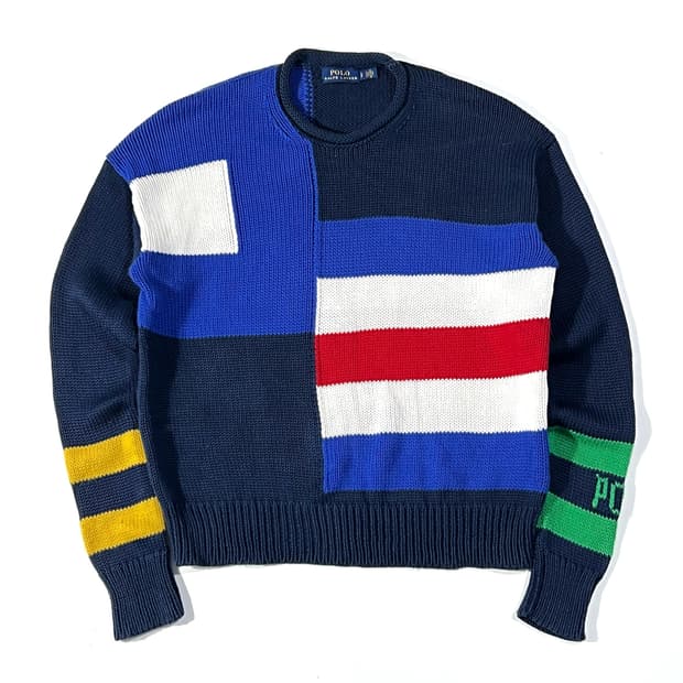 폴로 세일보트 플래그 니트