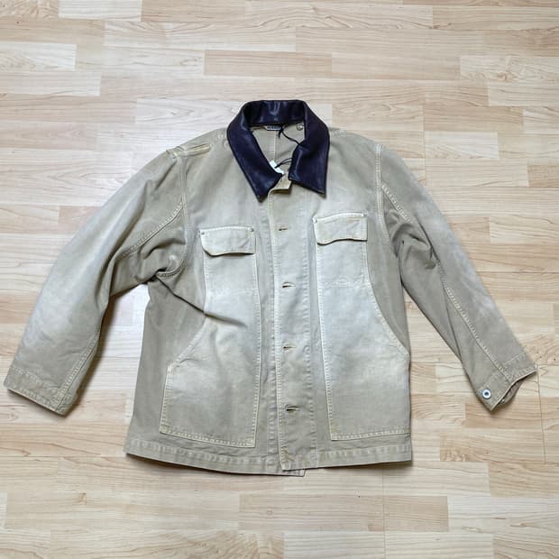 <3> 오라리 오가닉 코튼 덕 블루종 자켓 