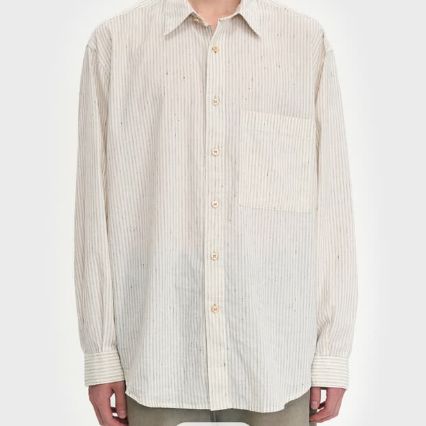 벨리에 다운 타임 치코 셔츠 - 오가닉 네로우 스트라이프 05
