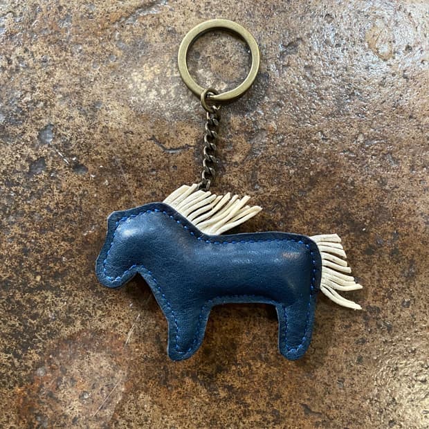 빈티지 가죽 말 키링