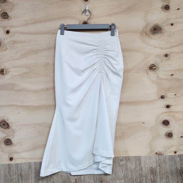 1009) if you 셔링 언발란스 스커트