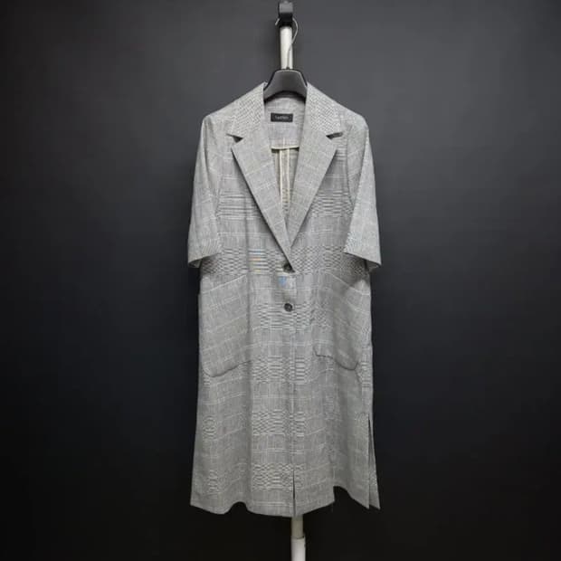 발렌시아 춘하추 홀겹 맥시 롱 코트 55