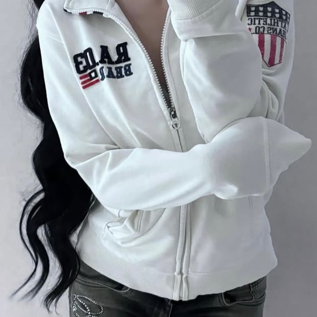 빈티지 후드집업
