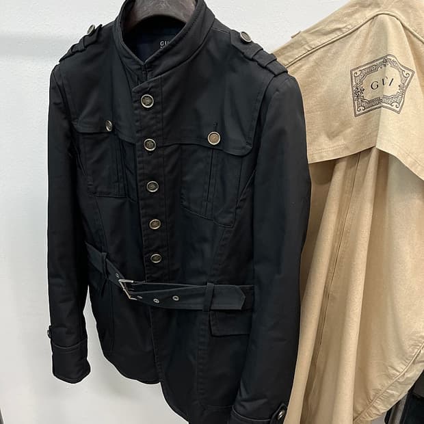 슬림100) 구찌 톰포드 벨티드 자켓 