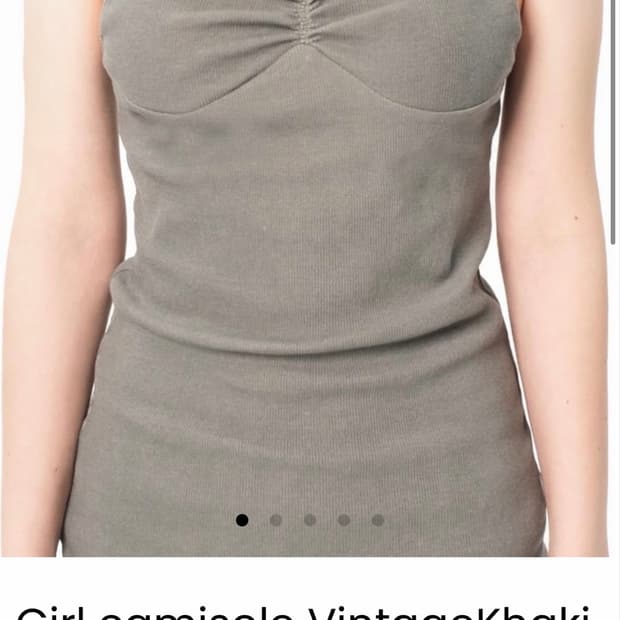 오스하이 Girl camisole Vintage Khaki