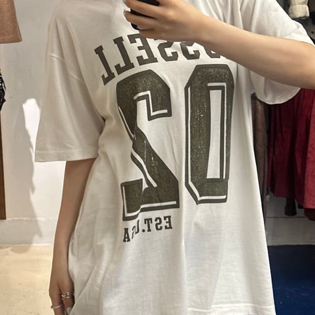 Russell 러셀 흰색 반팔티