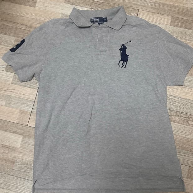 폴로 빅포니 회색 반팔