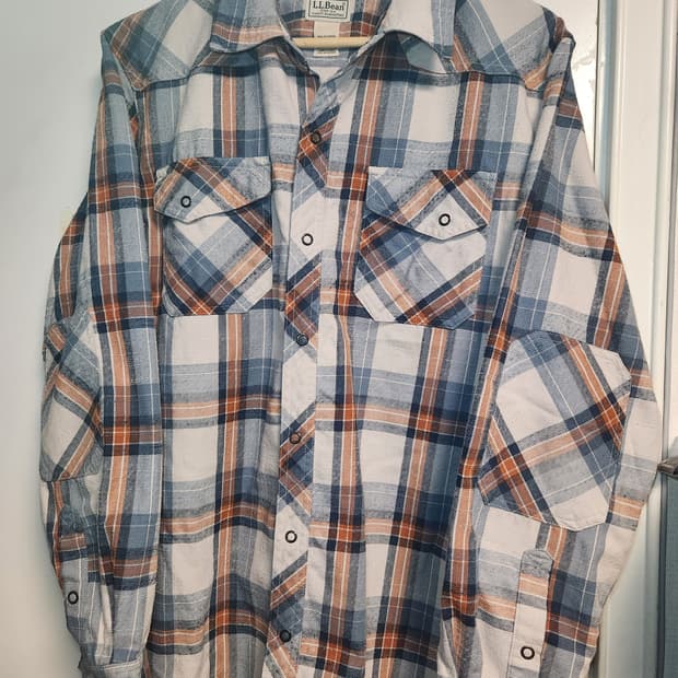 L.L.Bean(엘엘빈) 체크 워크 셔츠 L