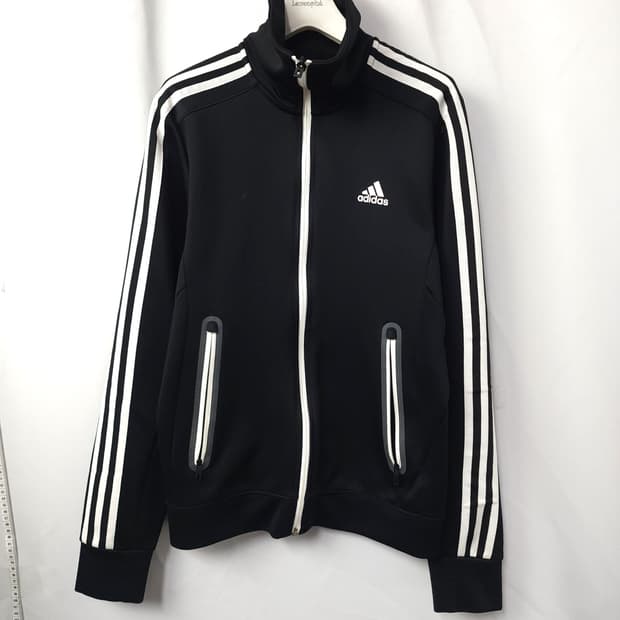 55[100] 아디다스 파이어버드  퍼포먼스 로고 트랙탑 져지 블랙 