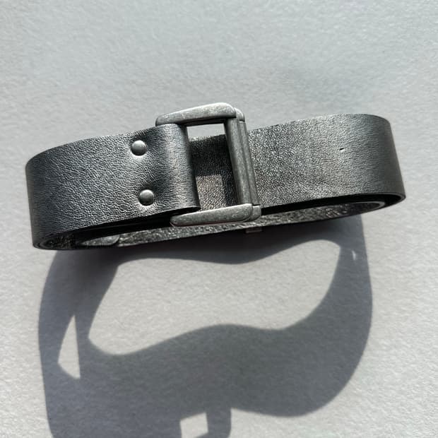 앤드뮐미스터 실버 크랙 레더 벨트