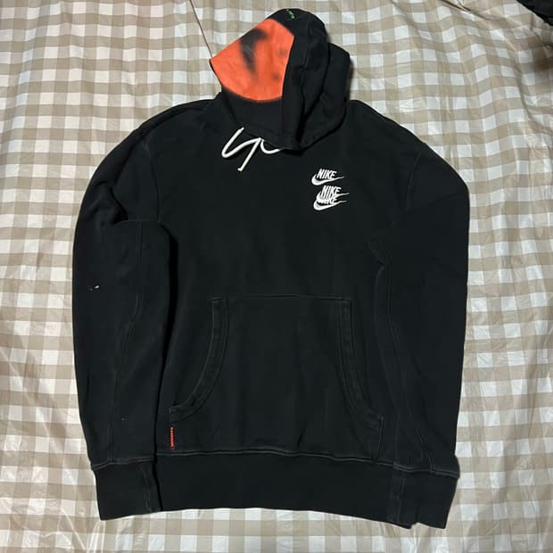 나이키 월드투어 후드티 M 블랙 후드 후디 맨투맨 스웻