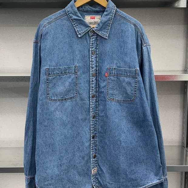 (2XL)90'S 리바이스 데님셔츠-M2398