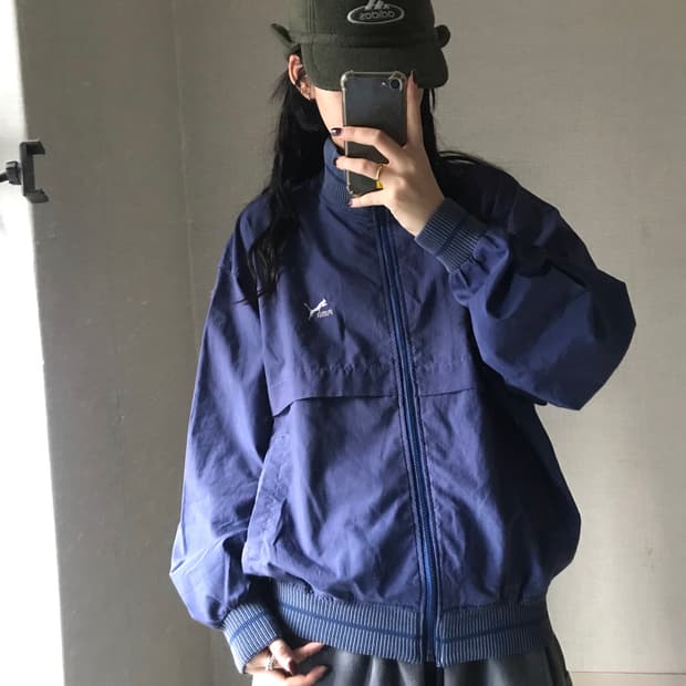 퓨마 올드스쿨 네이비 바람막이
