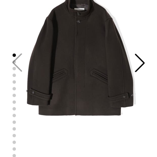 홀리선 배런 울 하프 코트 다크 브라운