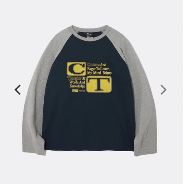 테켓 teket 미닝 롱슬리브 네이비 m