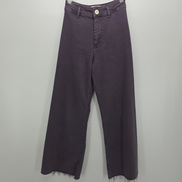 ZARA 마린 스트레이트 데님 보라색 24" [A40256]