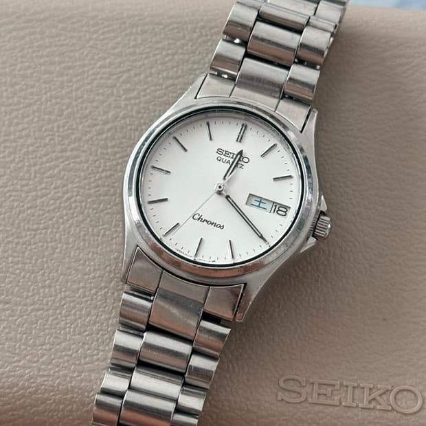 Seiko 세이코 쿼츠 Chronos Day-Date 1986