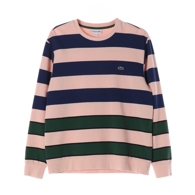 라코스테 스트라이프 맨투맨 M